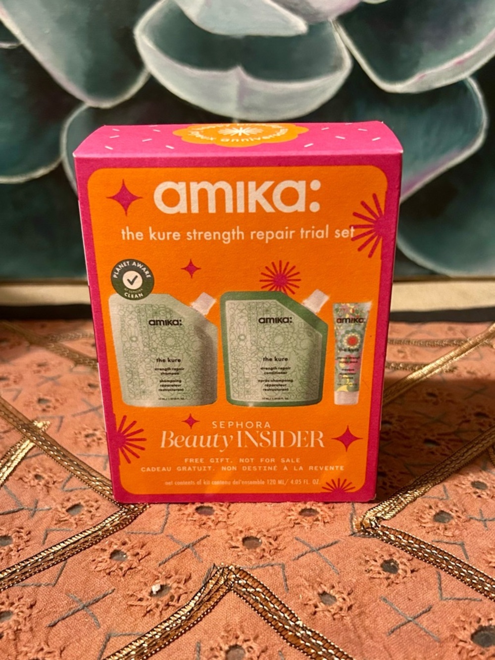 Amika The Kure Shampoo Conditioner Hair Mask Travel Set - Picture 2 of 4